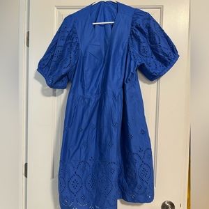 Blue Old Navy Eyelet Dress